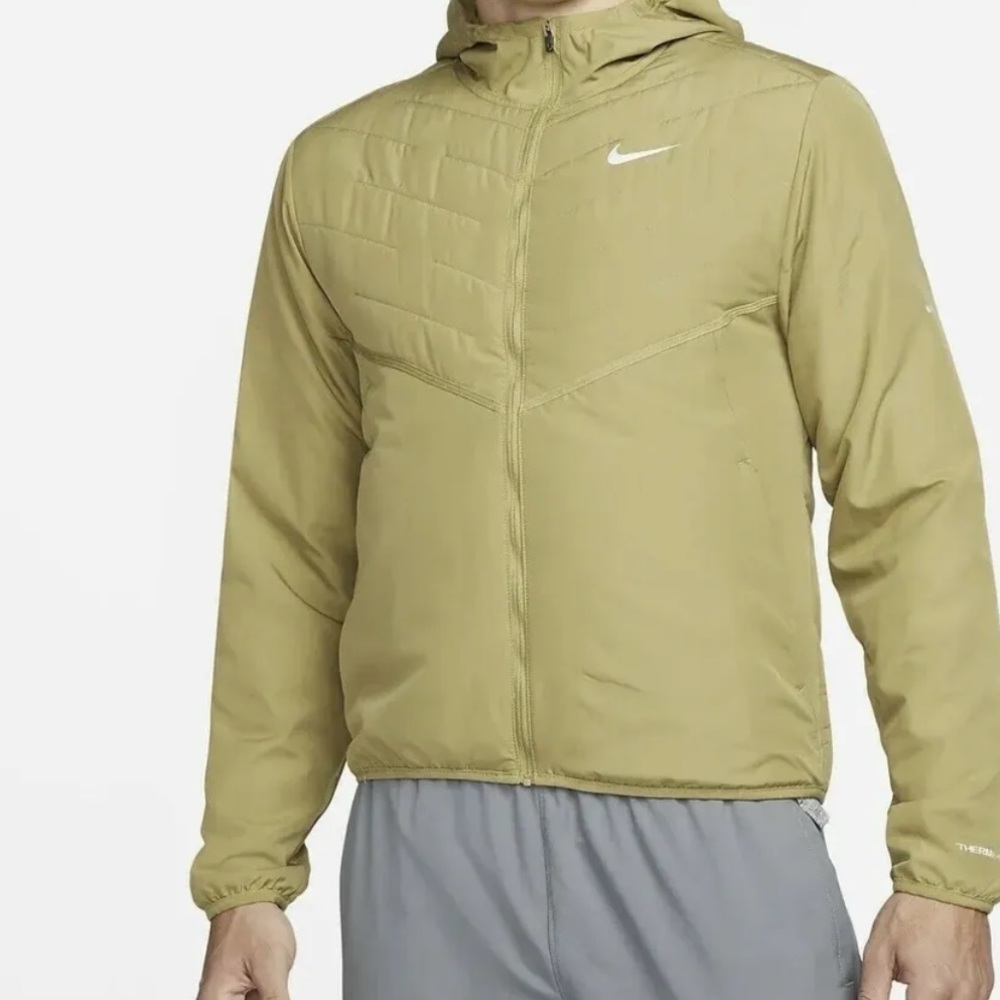 Small $120 Mens Nike Therma-Fit Repel Full Zip Running Jacket DD5644 379 Tan
